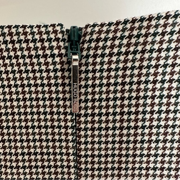 NWT Hugo Boss Stretch Wool Slim-fit Faux Wrap Pencil Skirt - Picture 8 of 12